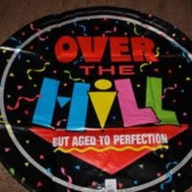 18" Over The Hill - Aged to Perfection Foil Balloon