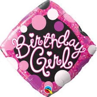 18" Birthday Girl Foil Balloon