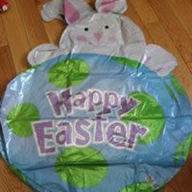31" Peek-a-Boo Easter Bunny Foil Balloon