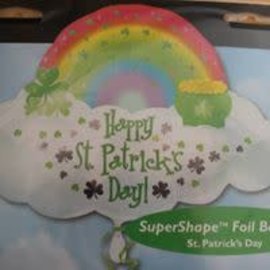 24"St. Patricks Day Rainbow Foil Balloon