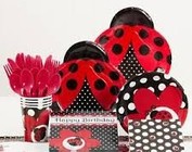 1st Birthday Black & Red Ladybug