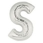 40" Letter S Silver