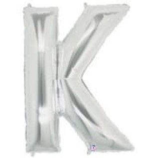 40" Letter K Silver