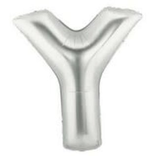 40" Letter Y Silver