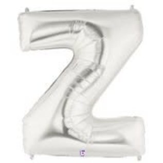 40" Letter Z Silver