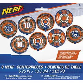 Nerf Bullseye Table Centerpieces Decor / Target Shooting