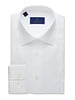 David Donahue David Donahue Solid White Dress Shirt Trim Fit