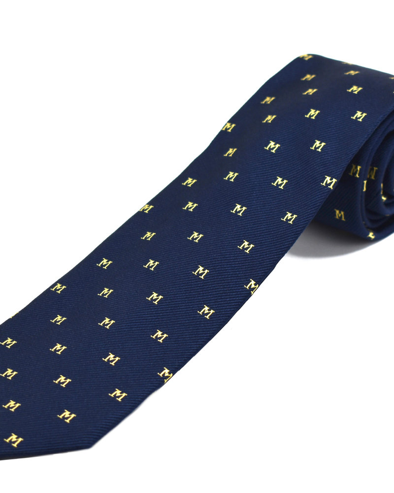 Amanda Christensen Amanda Christensen ties - Navy with Maize Block M