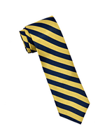 Amanda Christensen Maize & Blue Repp Stripe Tie