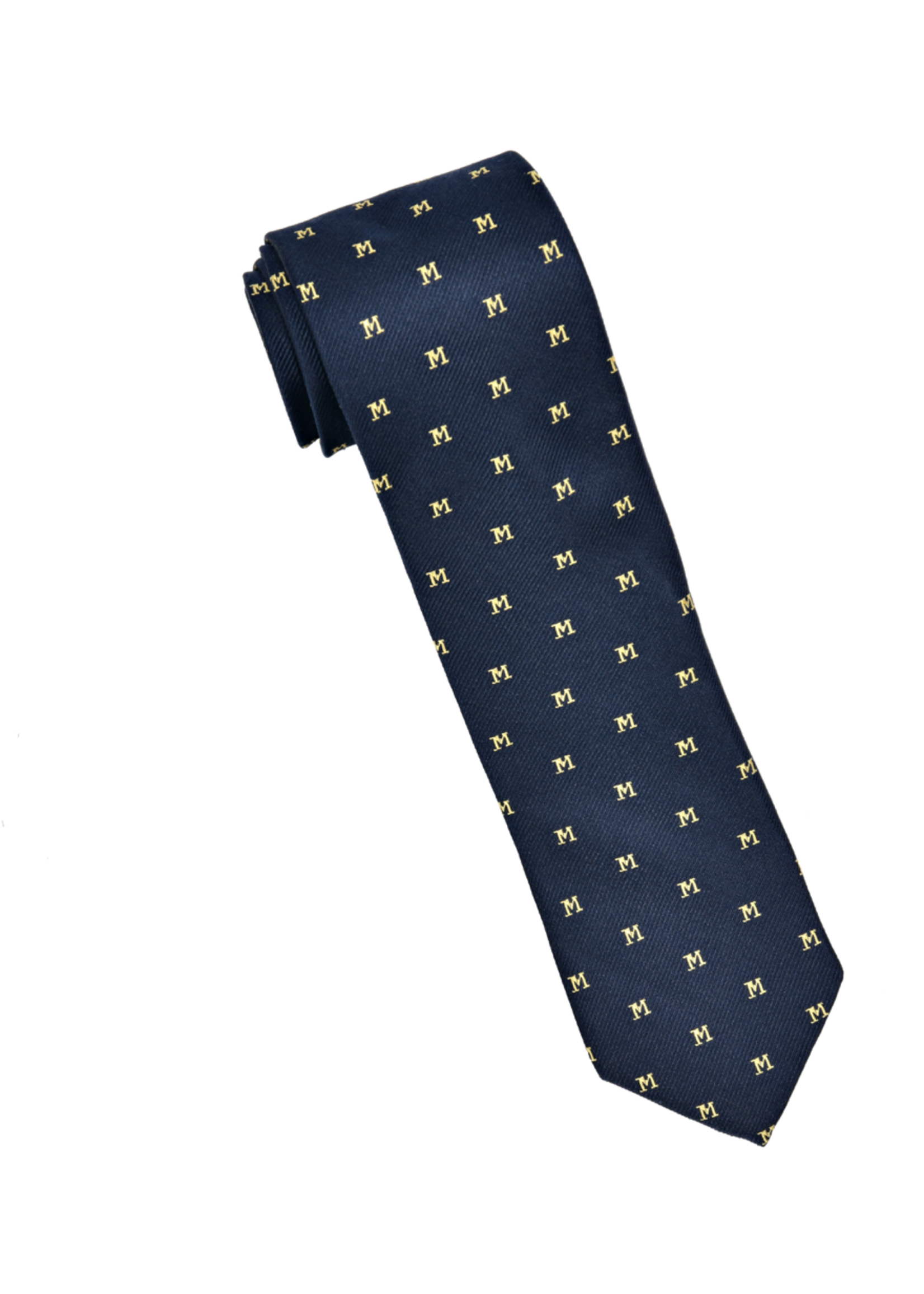 Amanda Christensen Amanda Christensen ties - Navy with Maize Block M