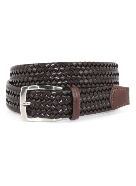 Italian Aniline Leather - Reversible Belt Black to Brown