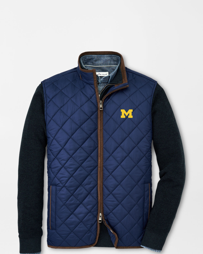 Peter Millar Peter Millar Michigan Embroidered Essex Quilted Travel Vest