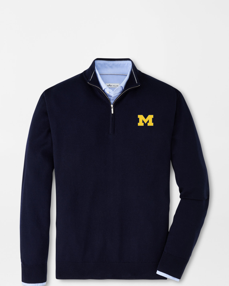 Peter Millar Peter Millar Michigan Embroidered Autumn Crest Quarter-Zip