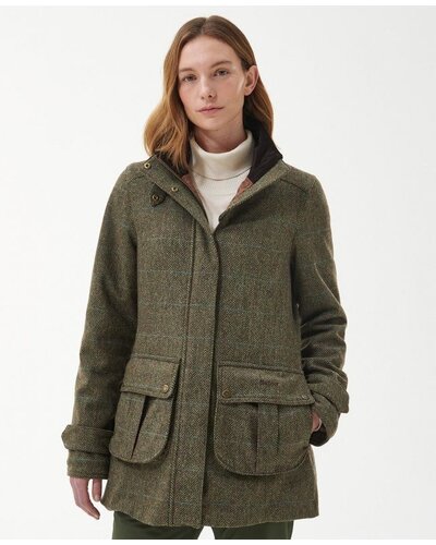 Barbour tweed coat womens hotsell