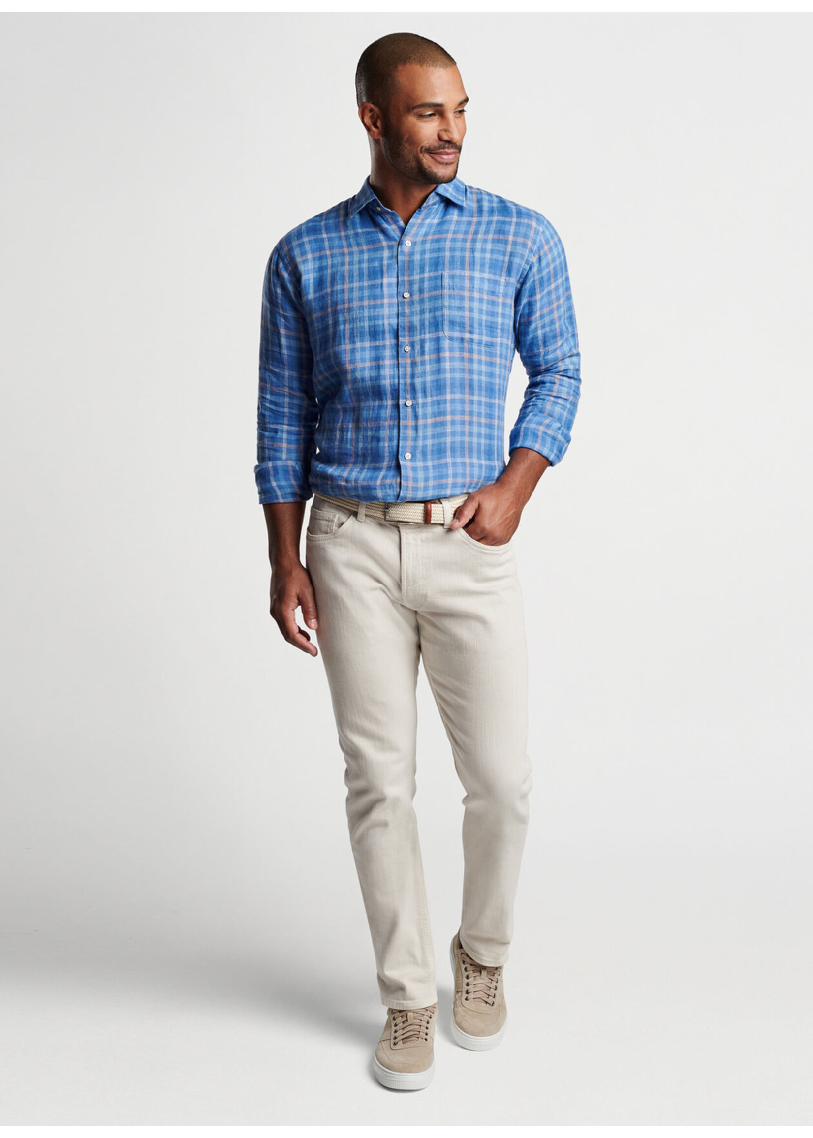 Peter Millar Peter Millar Ashore Linen Sport Shirt