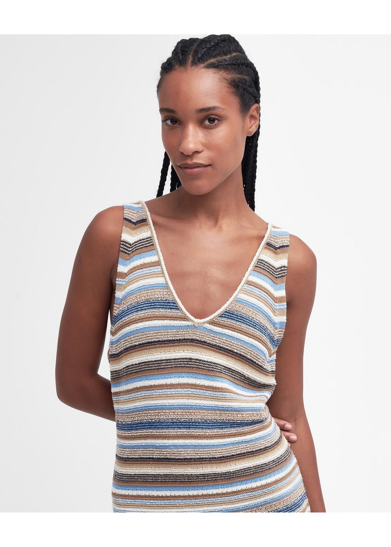 Barbour US for Men & Women Barbour Ladies Blakeney Midi Knitted Dress