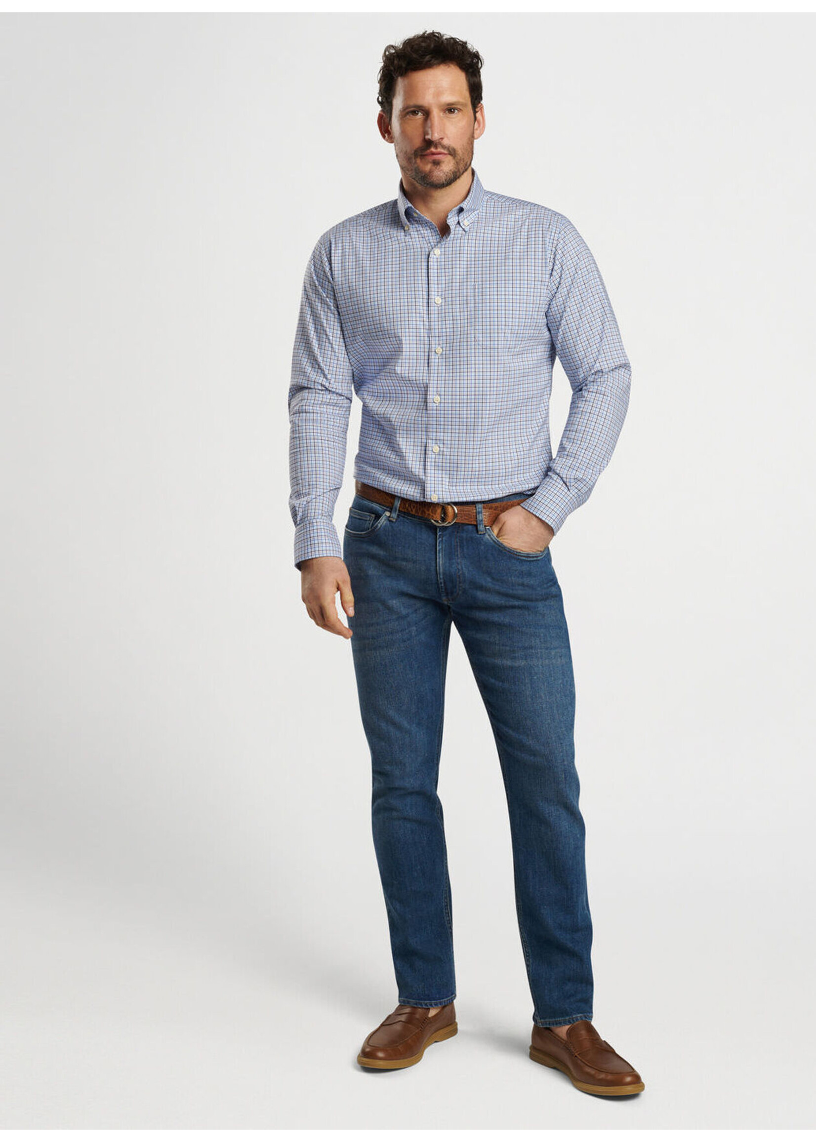 Peter Millar Peter Millar Albert Cotton-Stretch Sport Shirt