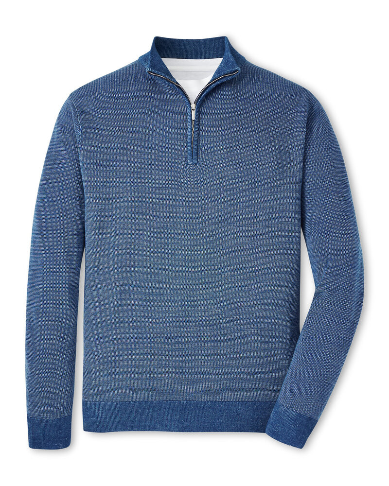 Peter Millar Peter Millar Breaker Birdseye 1/4 Zip Sweater
