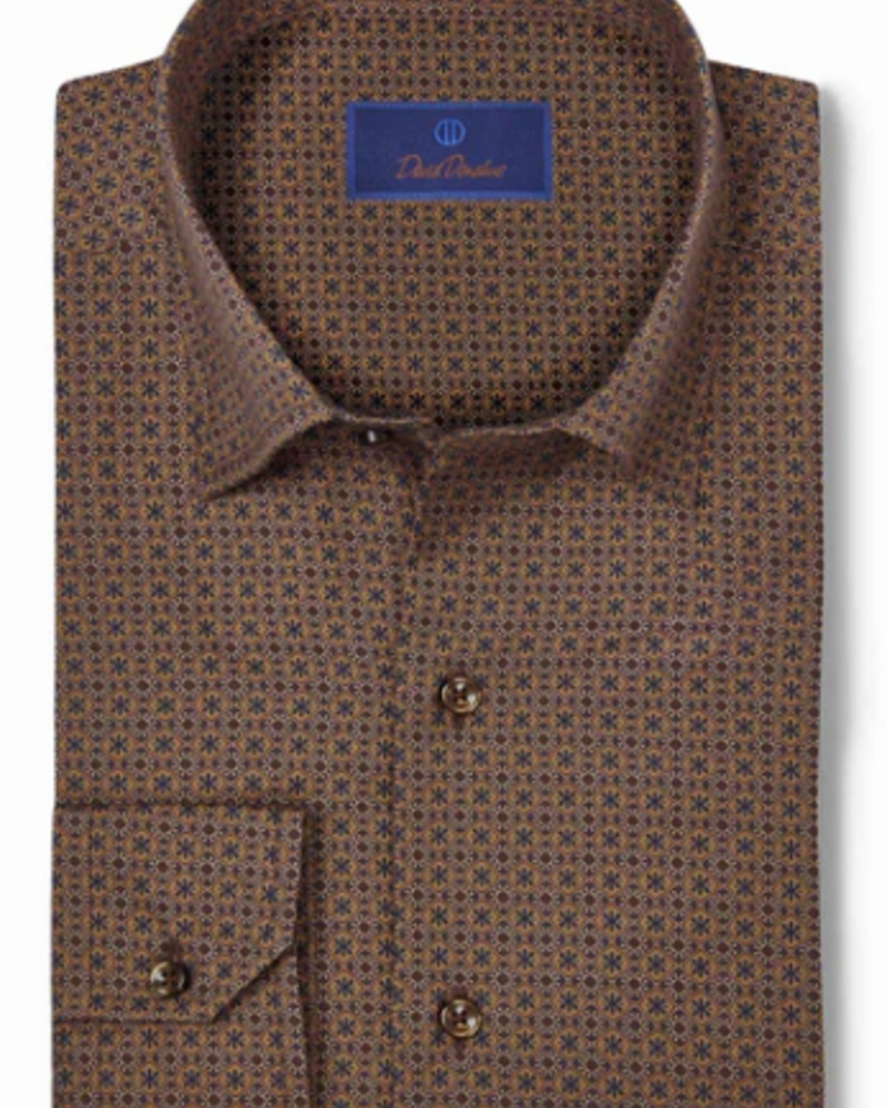 David Donahue David Donahue Casual Hidden Button Down Shirt