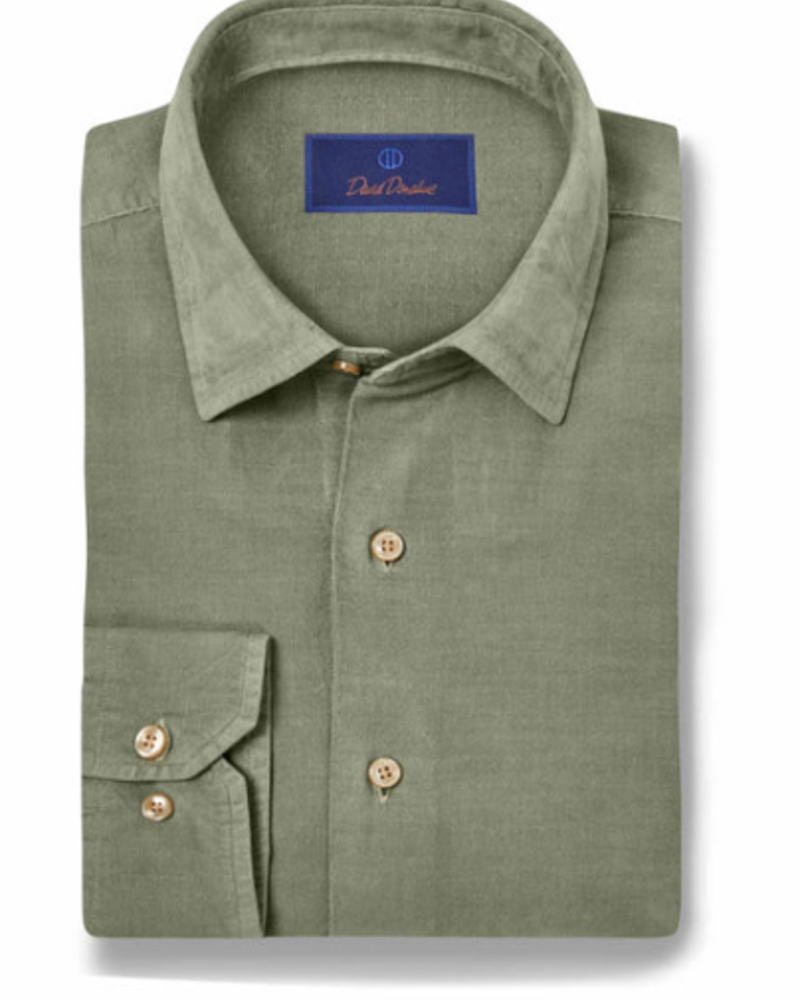 David Donahue David Donahue Casual Hidden Button Down Shirt