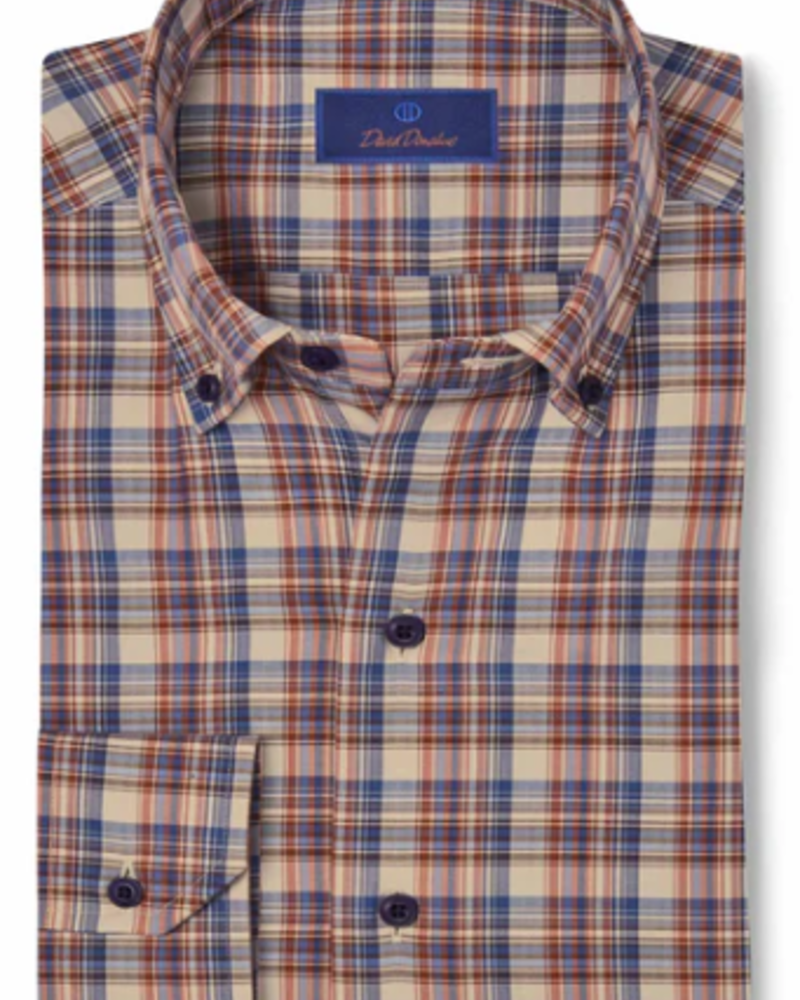 David Donahue David Donahue Casual Hidden Button Down Shirt