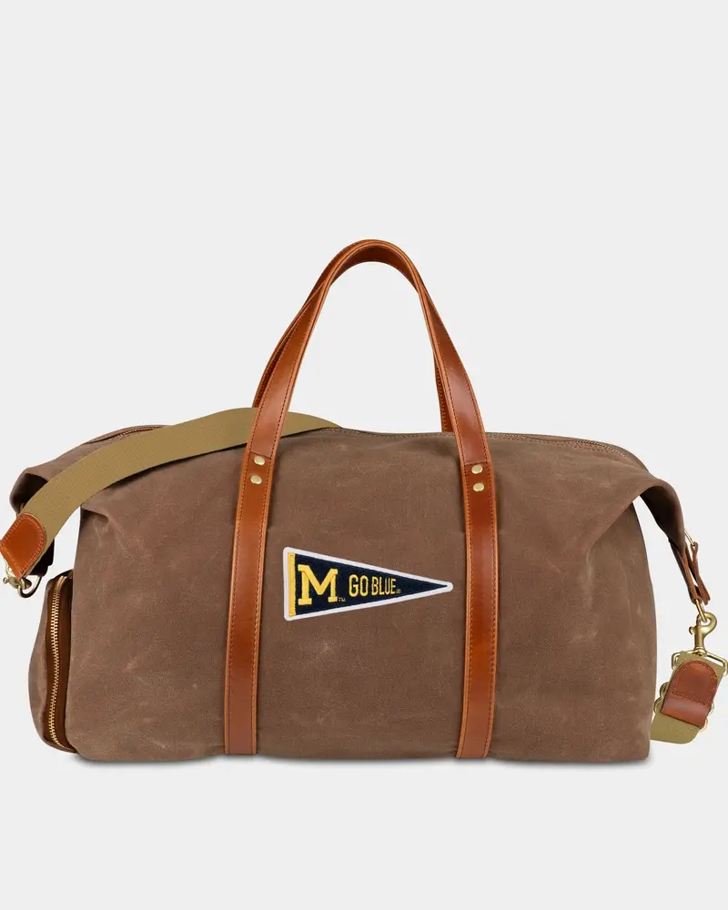 Heritage Gear Michigan "Vault" Wax Canvas Travel Bag