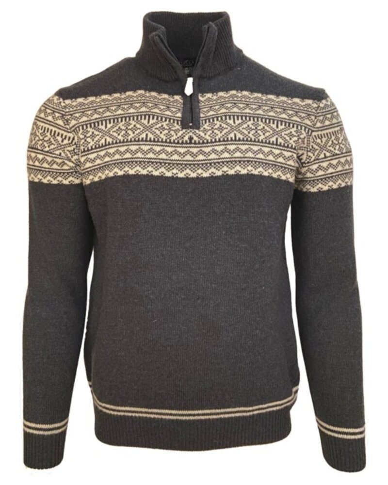 Viyella Viyella Fair Isle 1/4 Zip Sweater