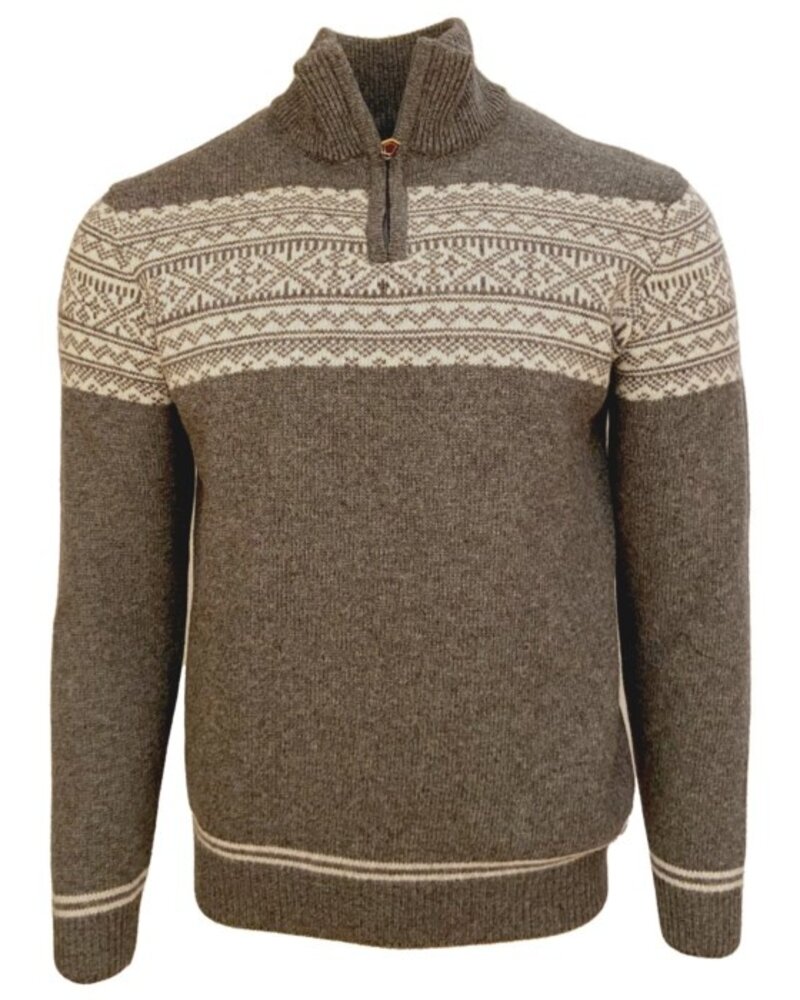 Viyella Viyella Fair Isle 1/4 Zip Sweater