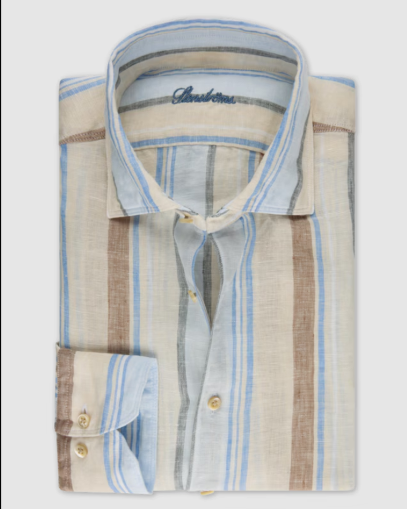 Stenstroms Stenstroms 100% Linen LS Shirt