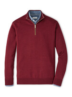 Peter Millar Autumn Crest Quarter Zip w/ Suede Trim