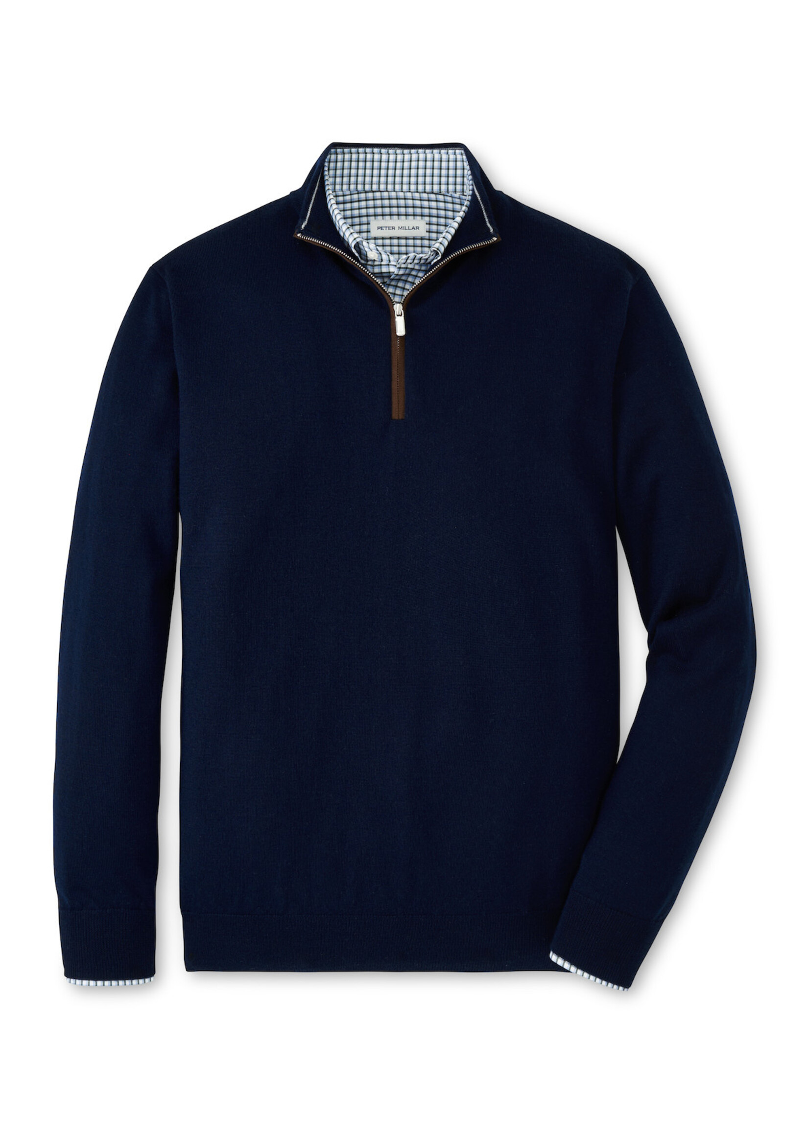 Peter Millar Autumn Crest Quarter Zip w/ Suede Trim
