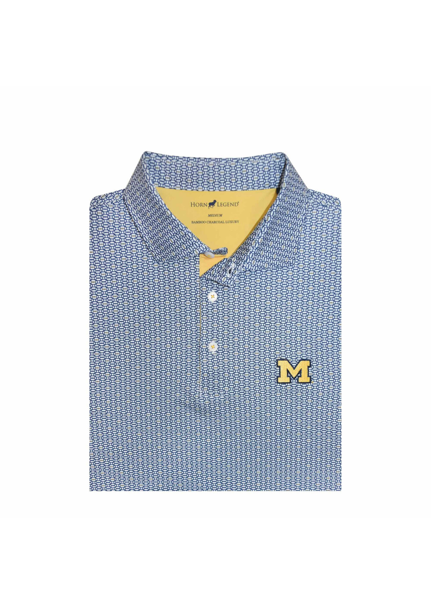 Horn Legends Horn Legends Michigan Football Print Polo