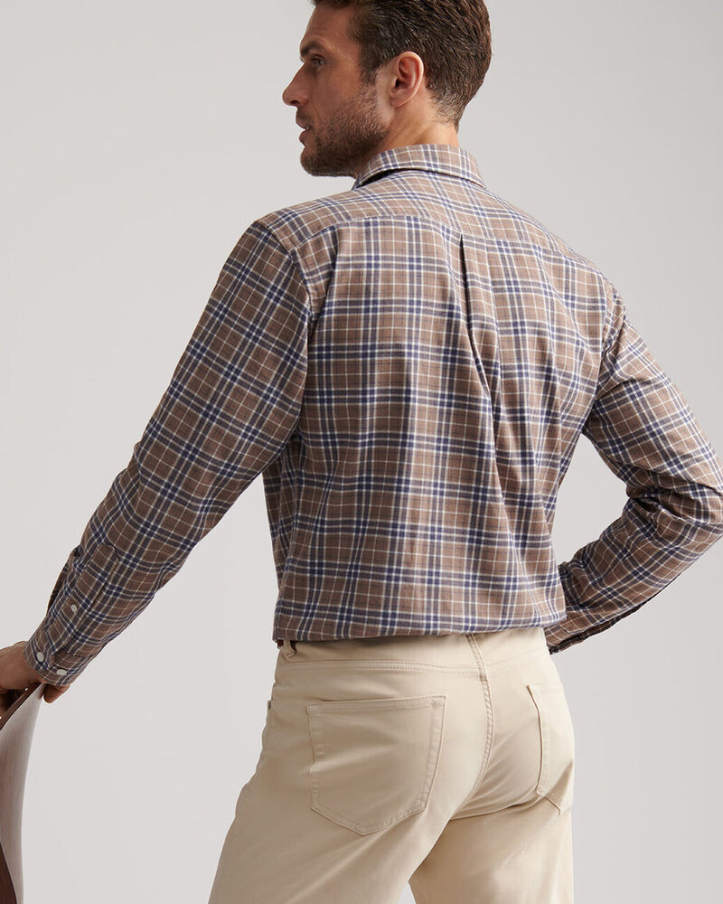 Peter Millar Big Bear Performance Flannel Sport Shirt
