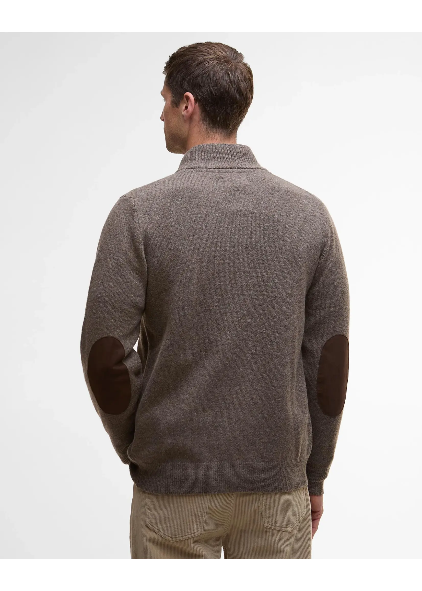 Barbour US for Men & Women Barbour essential patch zip through knitted jumper