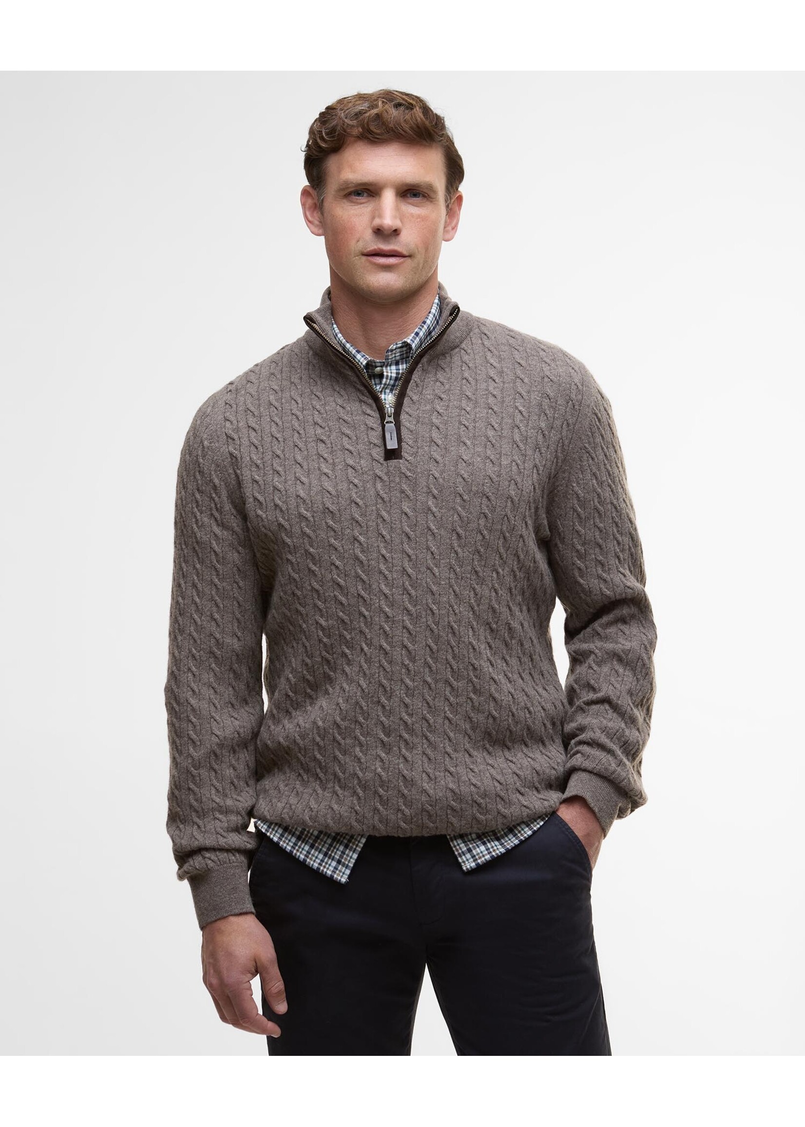 Barbour US for Men & Women Barbour ramsden half zip knitted jumper