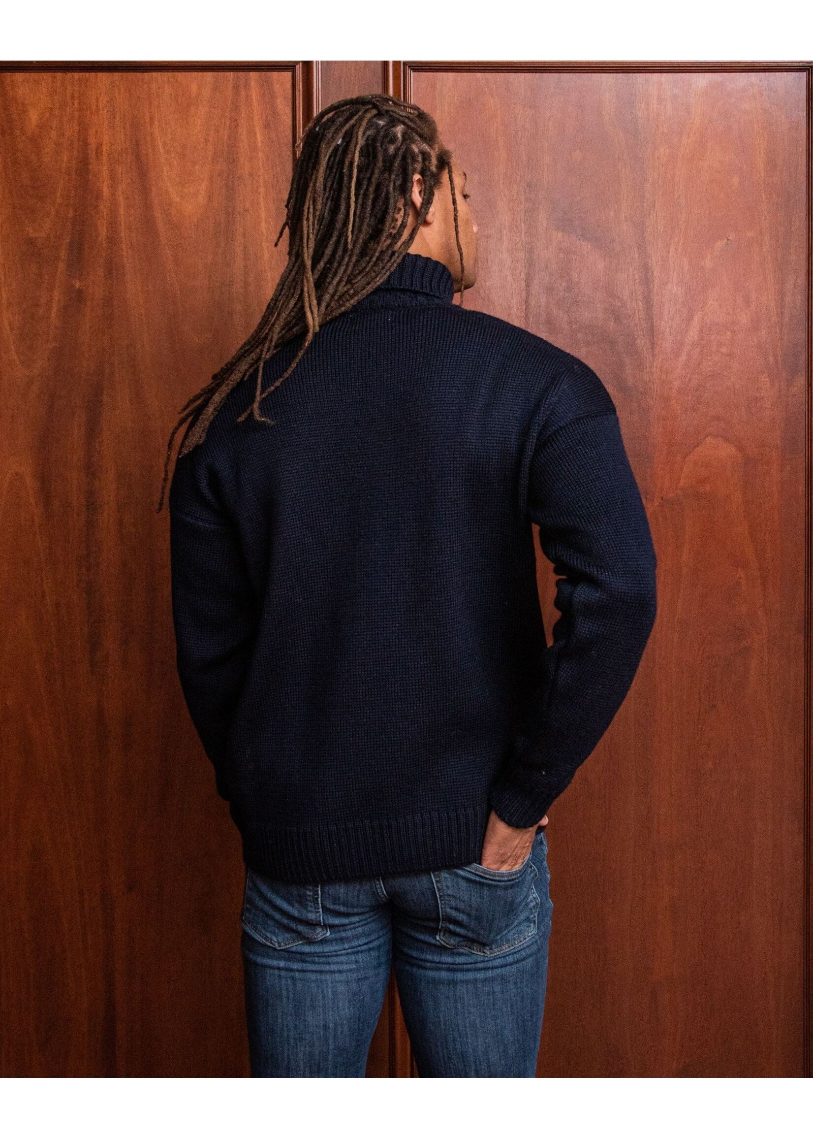 Collegiate Knitwear Designs Collegiate Knitwear Block M Turtleneck Sweater