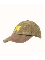Collegiate Knitwear Designs Collegiate Knitwear Michigan Tweed/Leather Cap