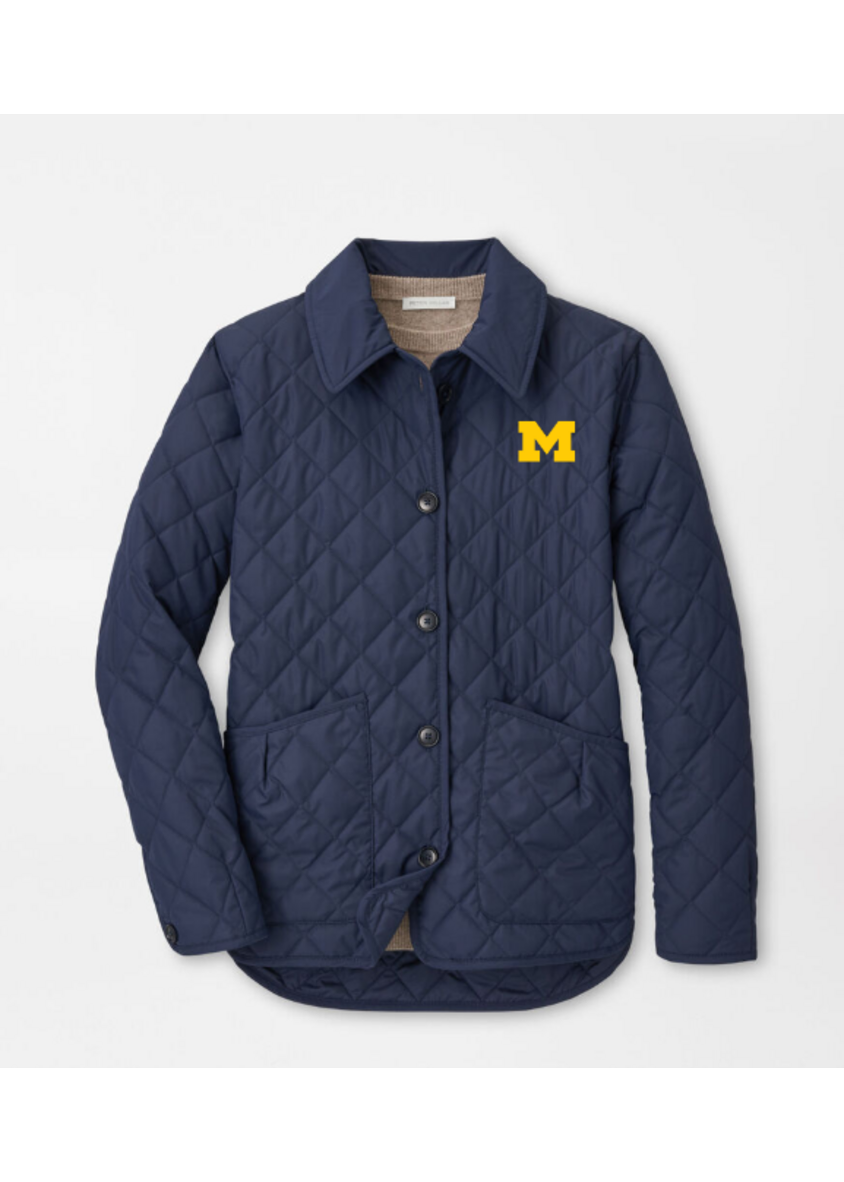Peter Millar University of Michigan Blythe Diamond Quilted Travel Jacket