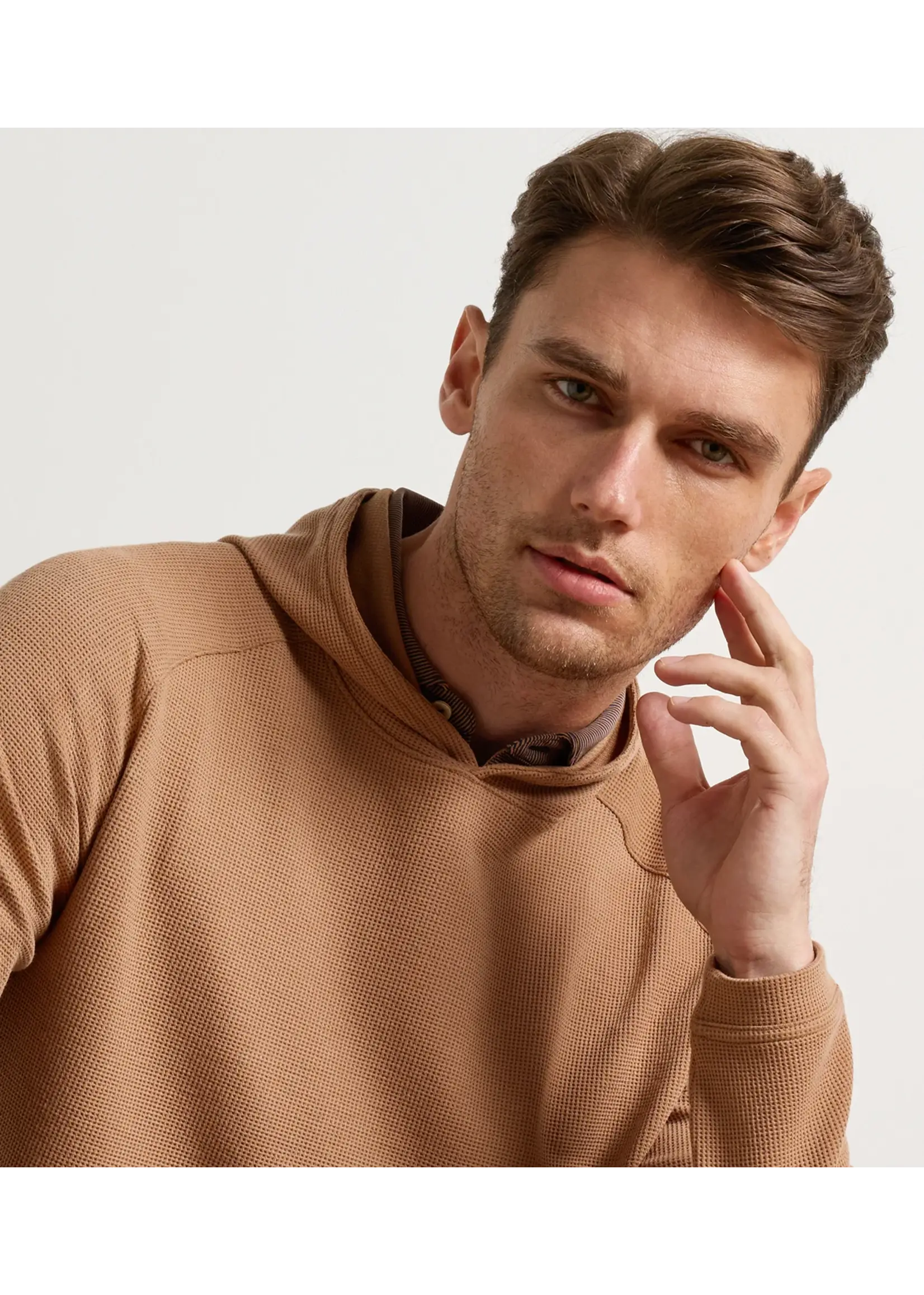 Peter Millar Peter Millar Pine Waffle Performance Hoodie