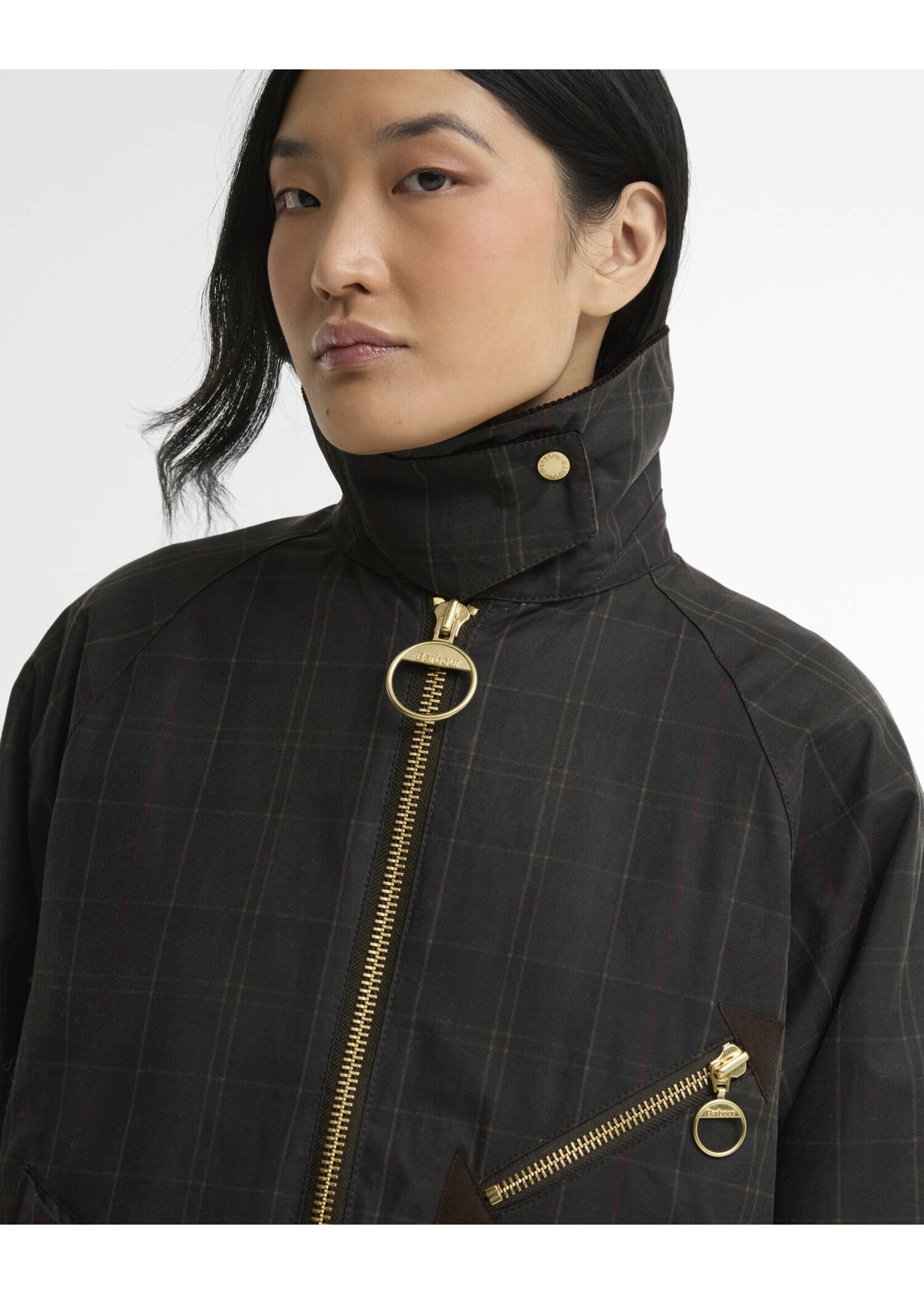 Barbour US for Men & Women Barbour Arlene Checked Wax Jacket