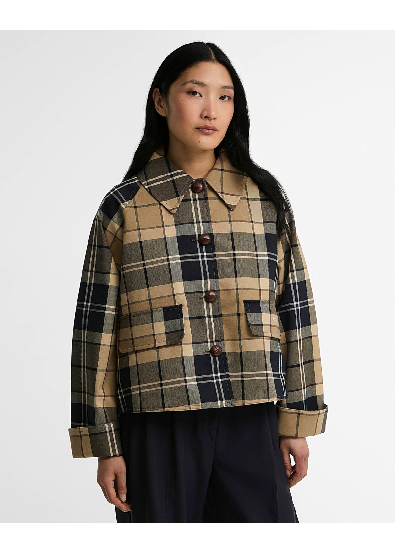 Barbour US for Men & Women Barbour Delilah Checked Showerproof Jacket