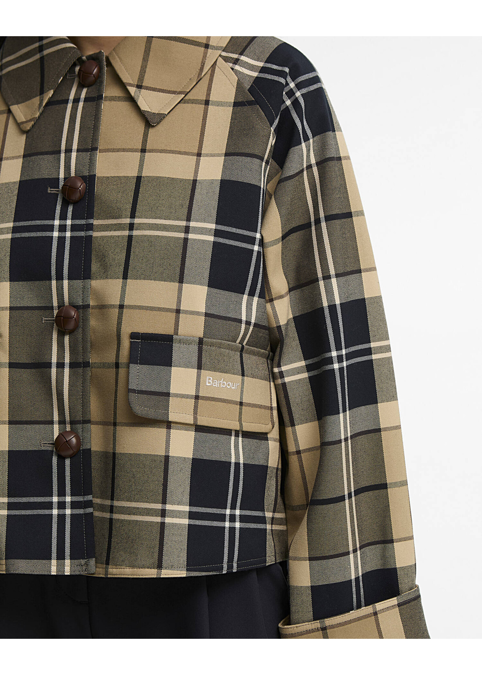 Barbour US for Men & Women Barbour Delilah Checked Showerproof Jacket