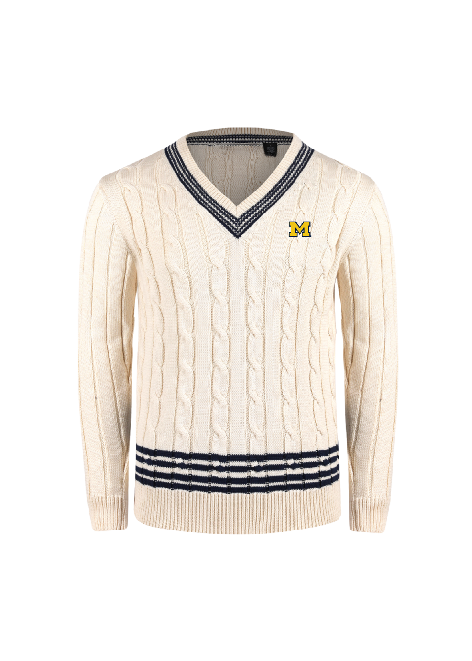 Full Turn Custom Apparel Van Boven Michigan Varsity Cricket Sweater