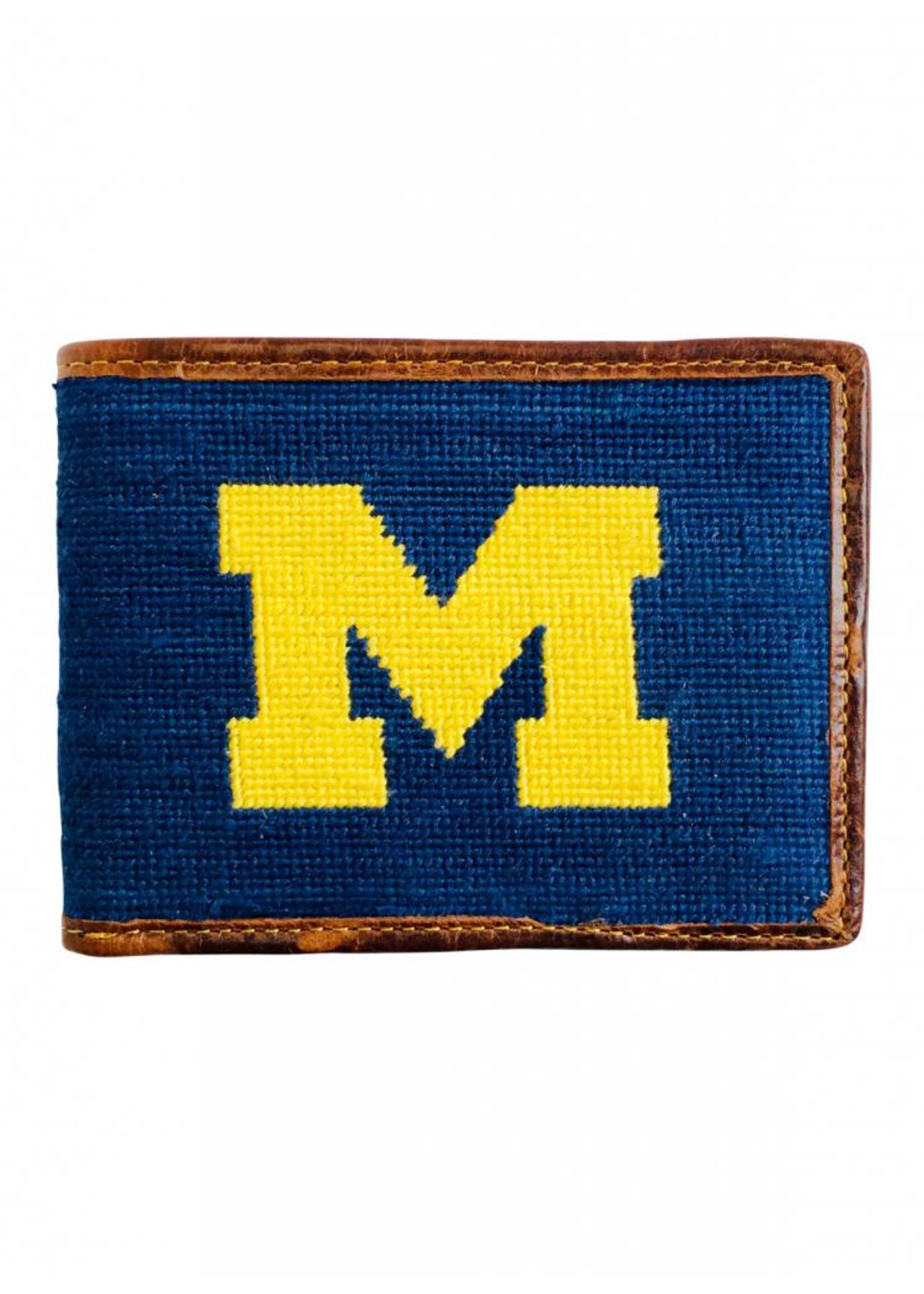 Smathers & Branson Smathers & Branson M Needlepoint Bi-Fold Wallet