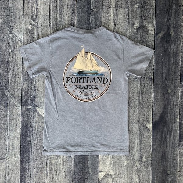 Austins Portland Stucco Schooner T-shirt