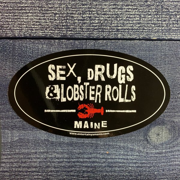Entertainya OV499-Sticker-Sex Drugs & Lobster Roll Oval