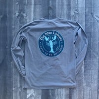 Coed The Blue Lobster Longsleeve T-shirt- Blue Jean