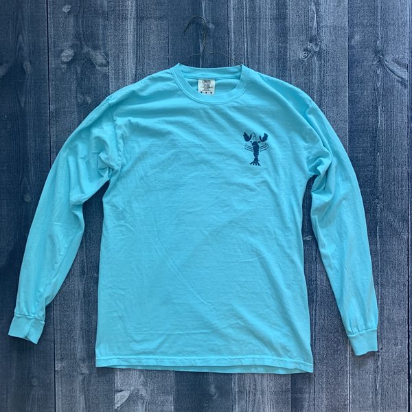 Coed The Blue Lobster Longsleeve T-shirt-Lagoon