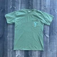 Coed The Blue Lobster Maine Pocket T-shirt- Light Green