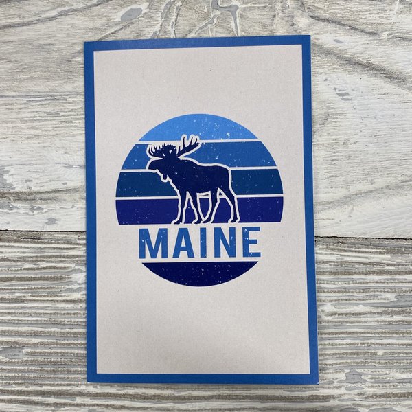 Lantern Press 85122-Sticker-Moose Badge